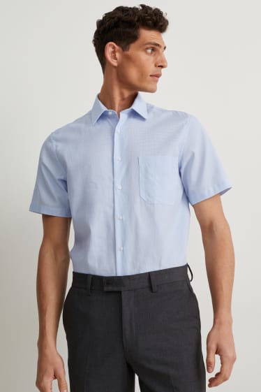 Men - Shirt - regular fit - Kent collar - easy-iron - light blue