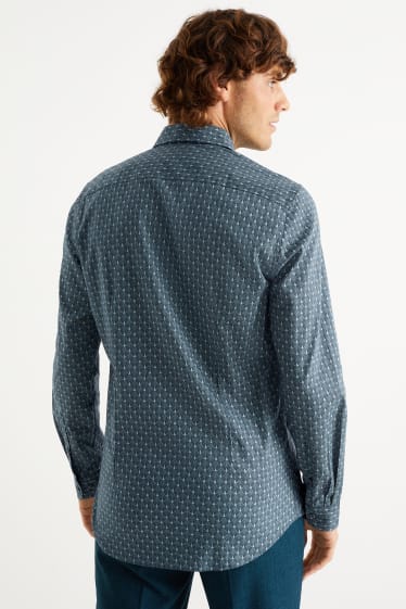 Herren - Businesshemd - Slim Fit - Kent - petrol