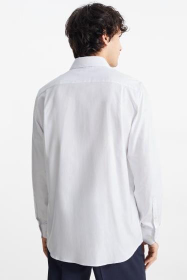Herren - Hemd - Regular Fit - Cutaway - bügelleicht - weiss