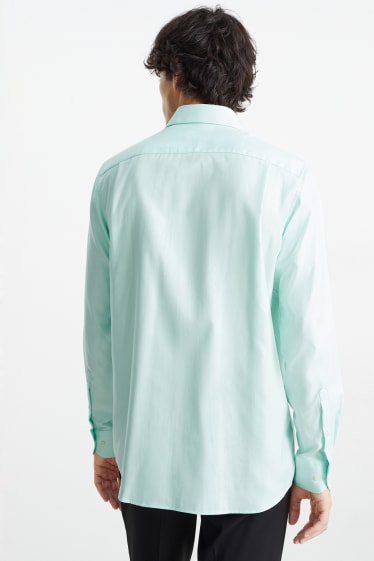 Hommes - Chemise - regular fit - col cutaway - facile à repasser - vert menthe
