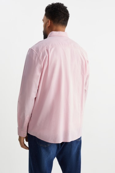 Men - Oxford shirt - regular fit - button-down collar - rose