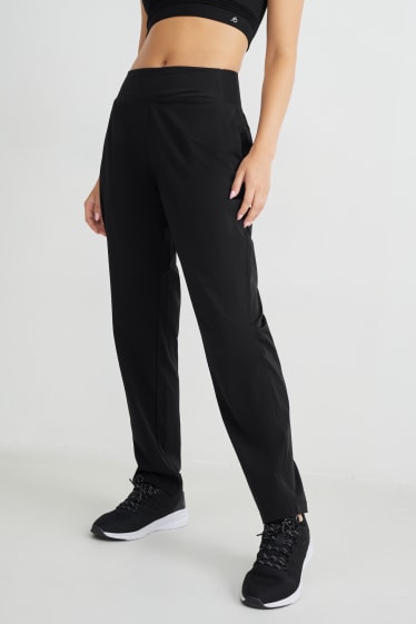 Dames - Sportlegging - fitness - 4 Way Stretch - zwart
