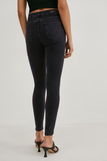 Donna - Jeans skinny - vita alta - nero