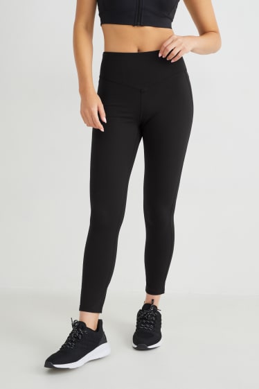 Women - Active leggings - supportive - fitness - 4 Way Stretch - black