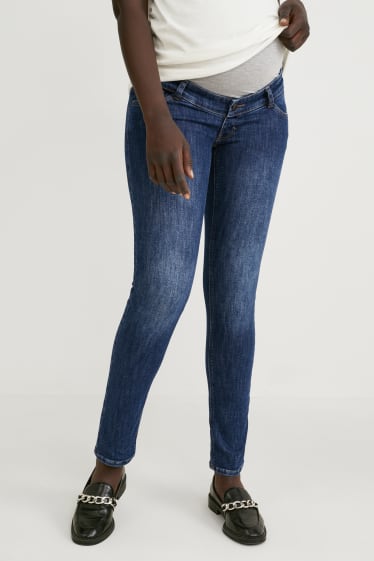Femmes - Jean de grossesse - slim jean - LYCRA® - jean bleu foncé