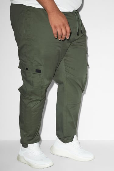 Men - Cargo trousers - slim fit - green