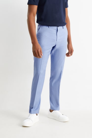 Hommes - Pantalon de costume - regular fit - Flex - stretch  - bleu clair