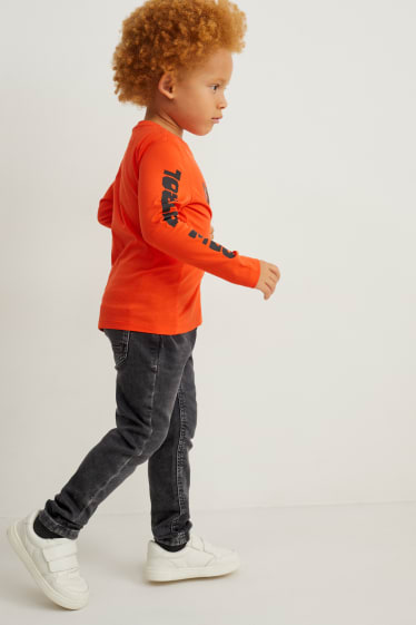 Enfants garçons - Slim jean - jean chaud - jog denim - jean gris foncé