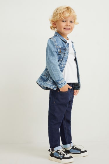 Enfants garçons - Slim jean - jean chaud - jog denim - jean bleu foncé
