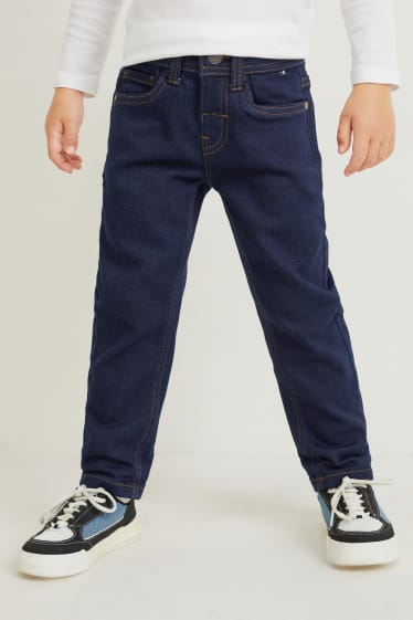 Enfants - Slim jean - jean chaud - jog denim - jean bleu foncé