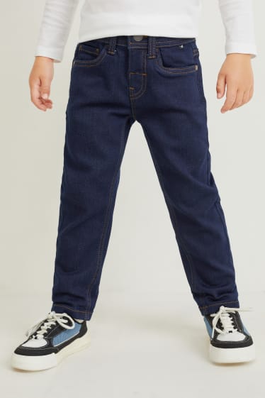Enfants garçons - Slim jean - jean chaud - jog denim - jean bleu foncé