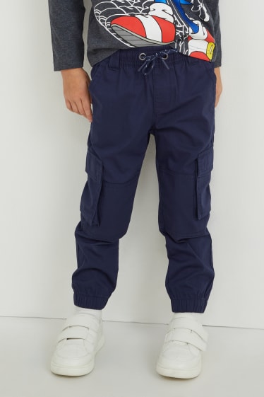 Enfants garçons - Pantalon cargo - bleu foncé