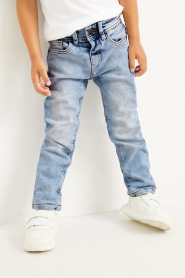 Kinderen - Slim jeans - thermojeans - jeanslichtblauw