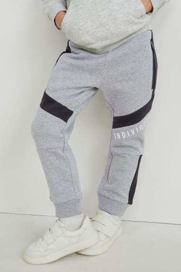 Kinderen: jongens - Joggingbroek - licht grijs-mix