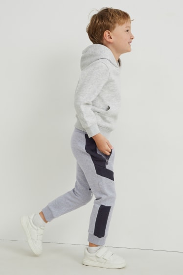 Kinderen: jongens - Joggingbroek - licht grijs-mix