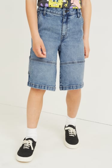 Kinder Jungen - Jeans-Shorts - helljeansblau