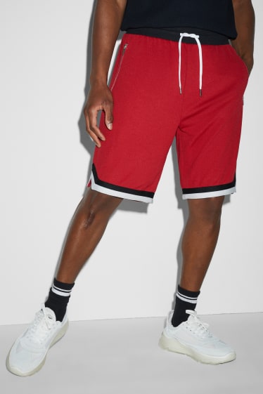 Uomo - Shorts - rosso scuro