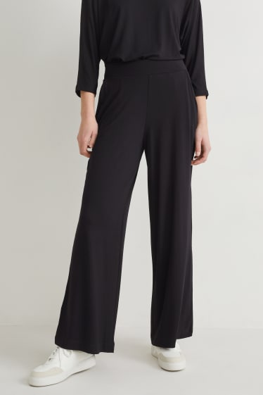 Dona - Pantalons de punt bàsics - loose fit - negre