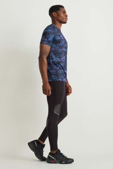 Heren - Sportlegging - 4 Way Stretch - zwart