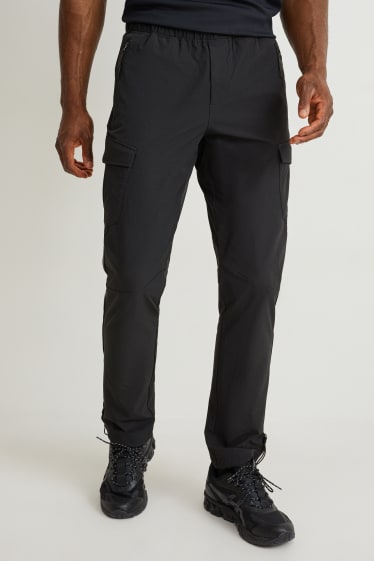 Uomo - Pantaloni cargo - regular fit - nero