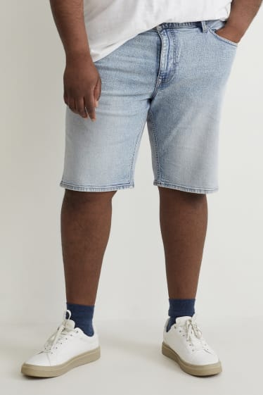 Herren - Jeans-Shorts - helljeansblau