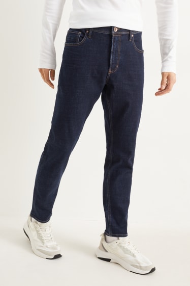 Heren - Slim tapered jeans - jeansdonkerblauw