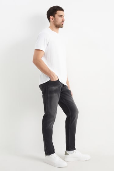 Hombre - Slim tapered jeans - LYCRA® - negro
