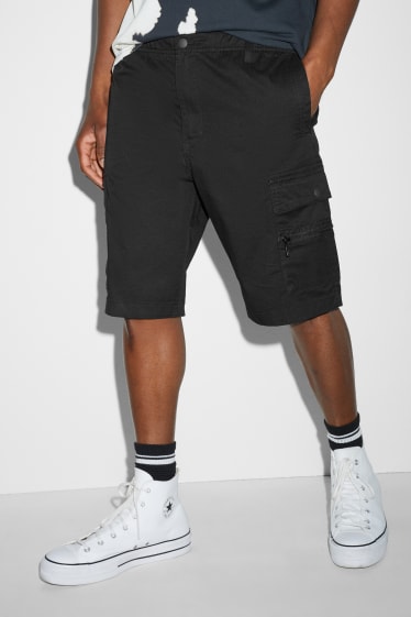 Uomo - Shorts cargo - nero