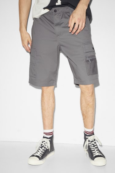 Herren - Cargoshorts - grau