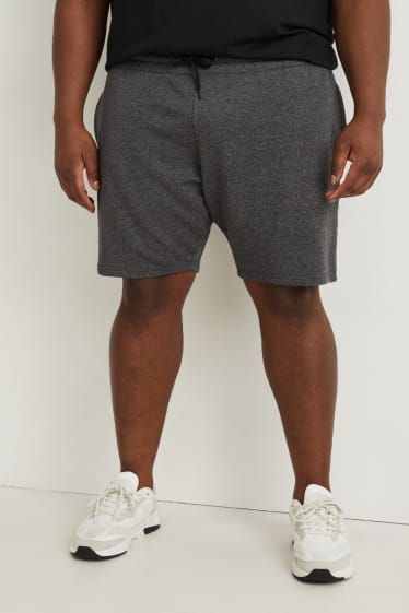 Home - Pantalons curts de xandall - gris fosc jaspiat