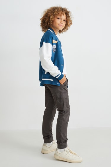 Enfants garçons - Pantalon cargo - gris foncé