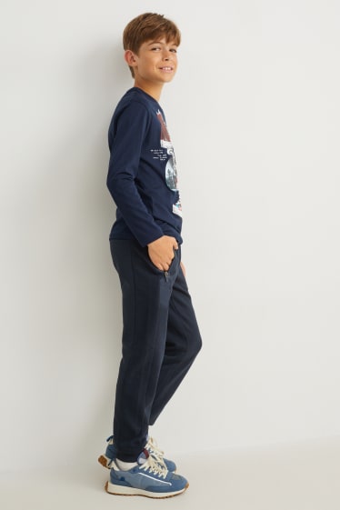 Enfants garçons - Pantalon de jogging - bleu foncé