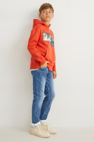 Kinderen: jongens - Slim jeans - jog denim - jeanslichtblauw