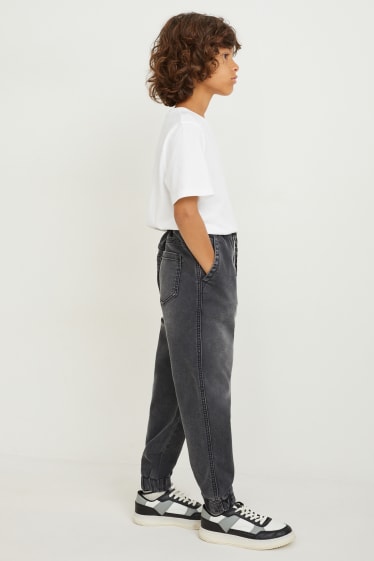 Kinderen - Relaxed jeans - jeansdonkergrijs