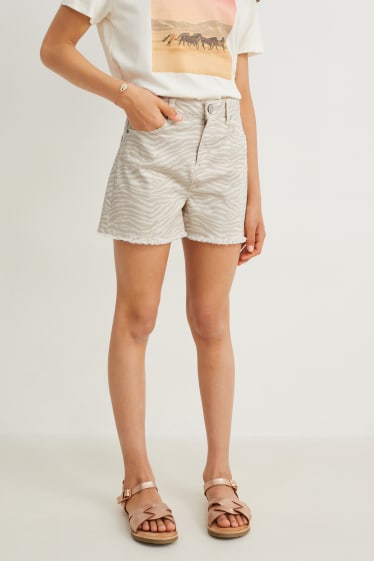 Kinderen: meisjes - Short - licht beige