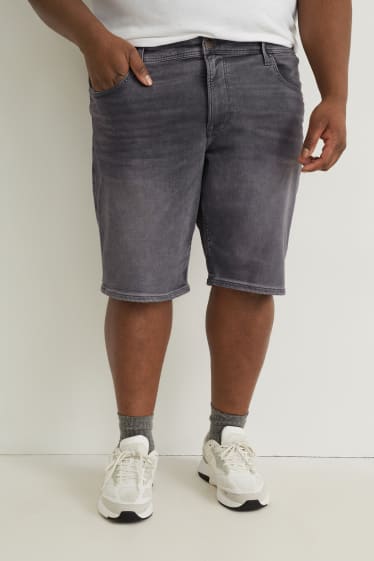 Uomo - Shorts di jeans - Flex jog denim - jeans grigio