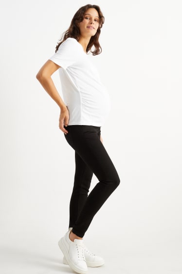 Dames - Zwangerschapsjeans - skinny jeans - LYCRA® - zwart