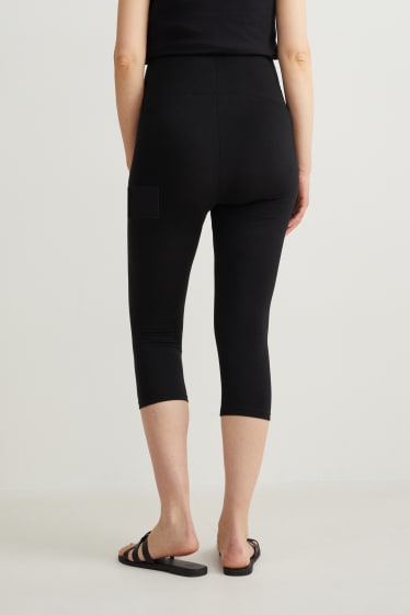 Damen - Multipack 2er - Umstands-Leggings - schwarz