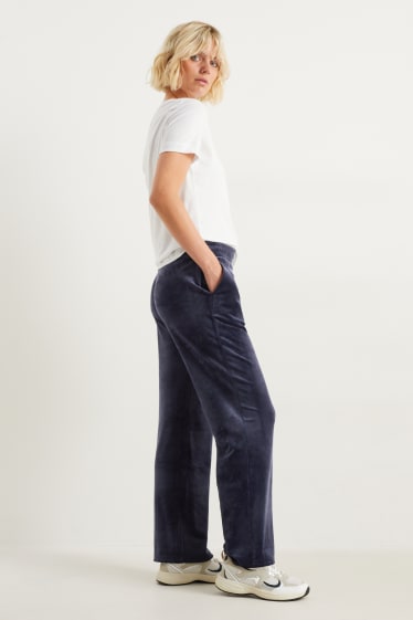 Dona - Pantalons bàsics - blau fosc