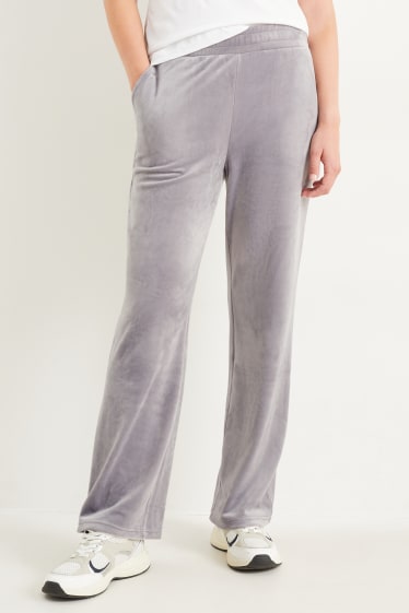 Women - Basic trousers - gray