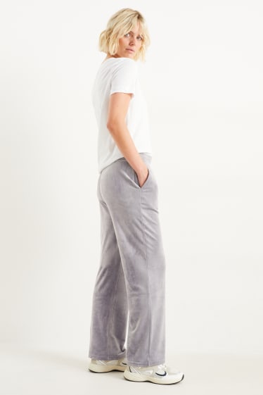 Women - Basic trousers - gray