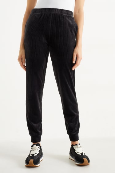 Dona - Pantalons de xandall bàsics - negre