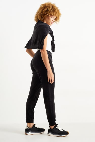 Dona - Pantalons de xandall bàsics - negre