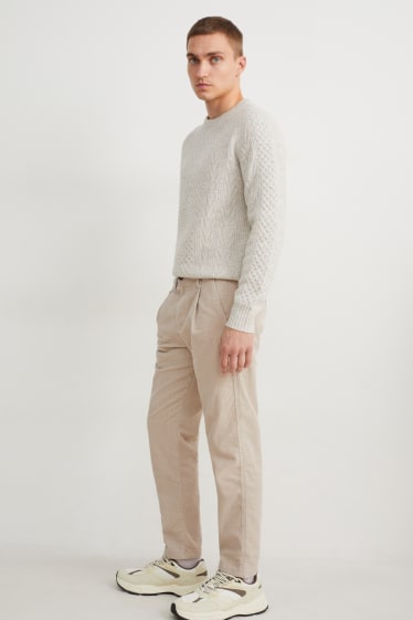 Home - Xinos de pana - tapered fit - beix clar