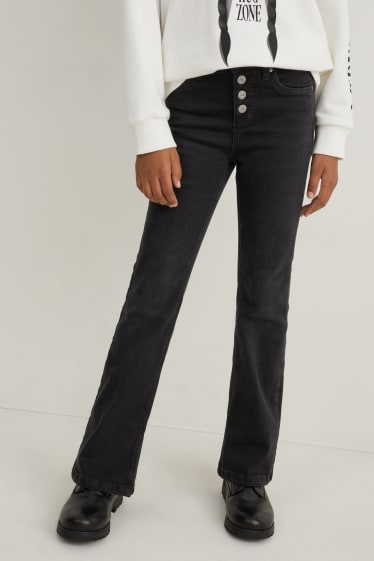 Nena - Flared jeans - texà gris fosc