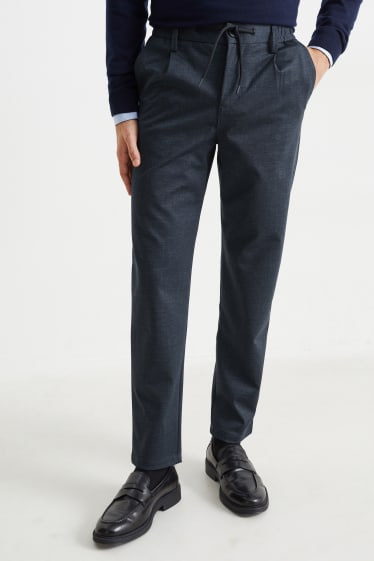 Uomo - Pantaloni - tapered fit - Flex - blu scuro