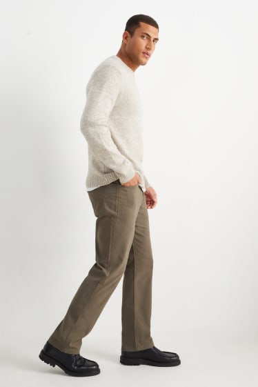 Heren - Broek - regular fit - lichtbruin