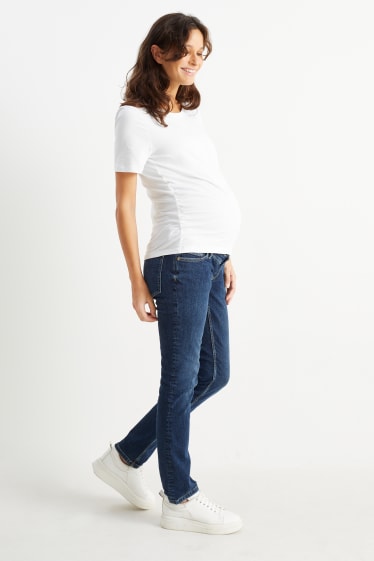 Damen - Umstandsjeans - Straight Jeans - LYCRA® - jeansblau