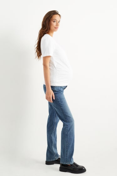 Damen - Umstandsjeans - Straight Jeans - helljeansblau