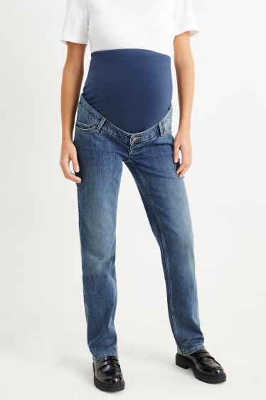 Damen - Umstandsjeans - Straight Jeans - helljeansblau